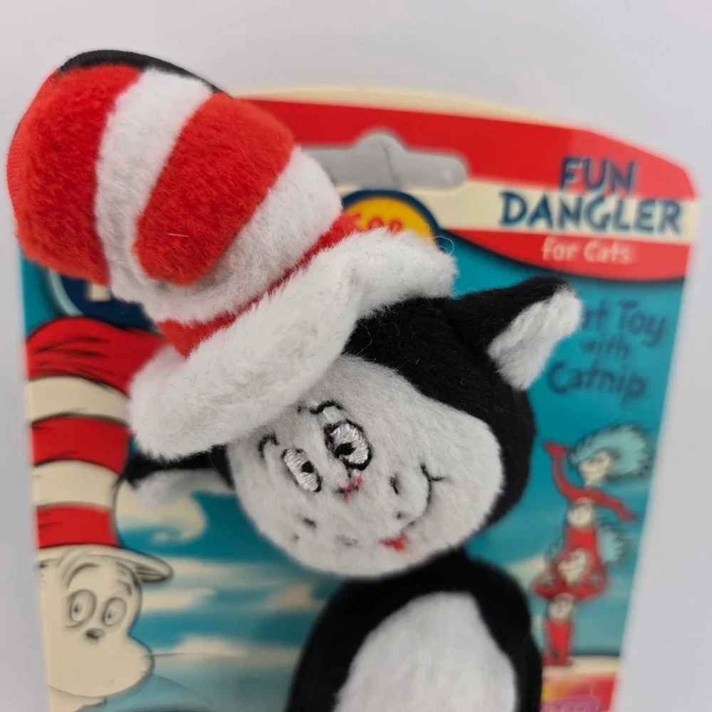 Dr. Seuss Cat in the Hat Fun Dangler Catnip Toy Nanco 2003 Nostalgia Pet NEW